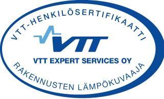 VTT-sertifikaatti rakennusten lämpökuvaaja Termolog Oy